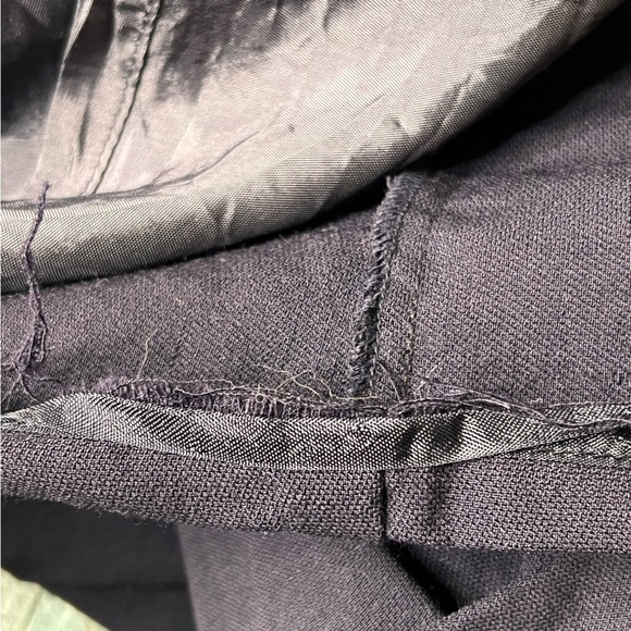 Vintage Talbots Navy Blue Wool Long Sleeve Button Down Maxi Dress Size 8 - Picture 11 of 11